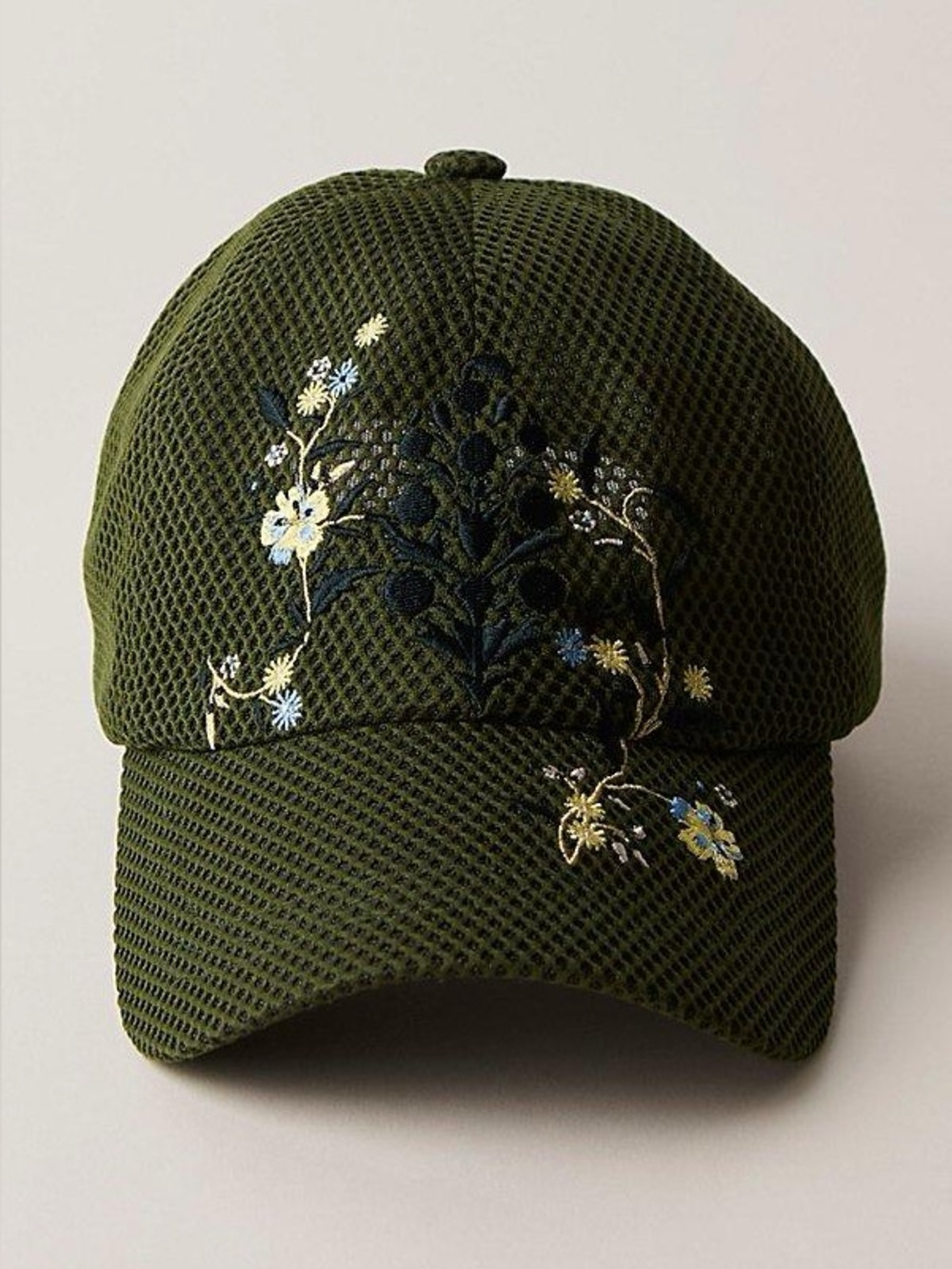 FP Movement Hit The Trail Embroidered Buti & Flowers Baseball Cap NWT Green